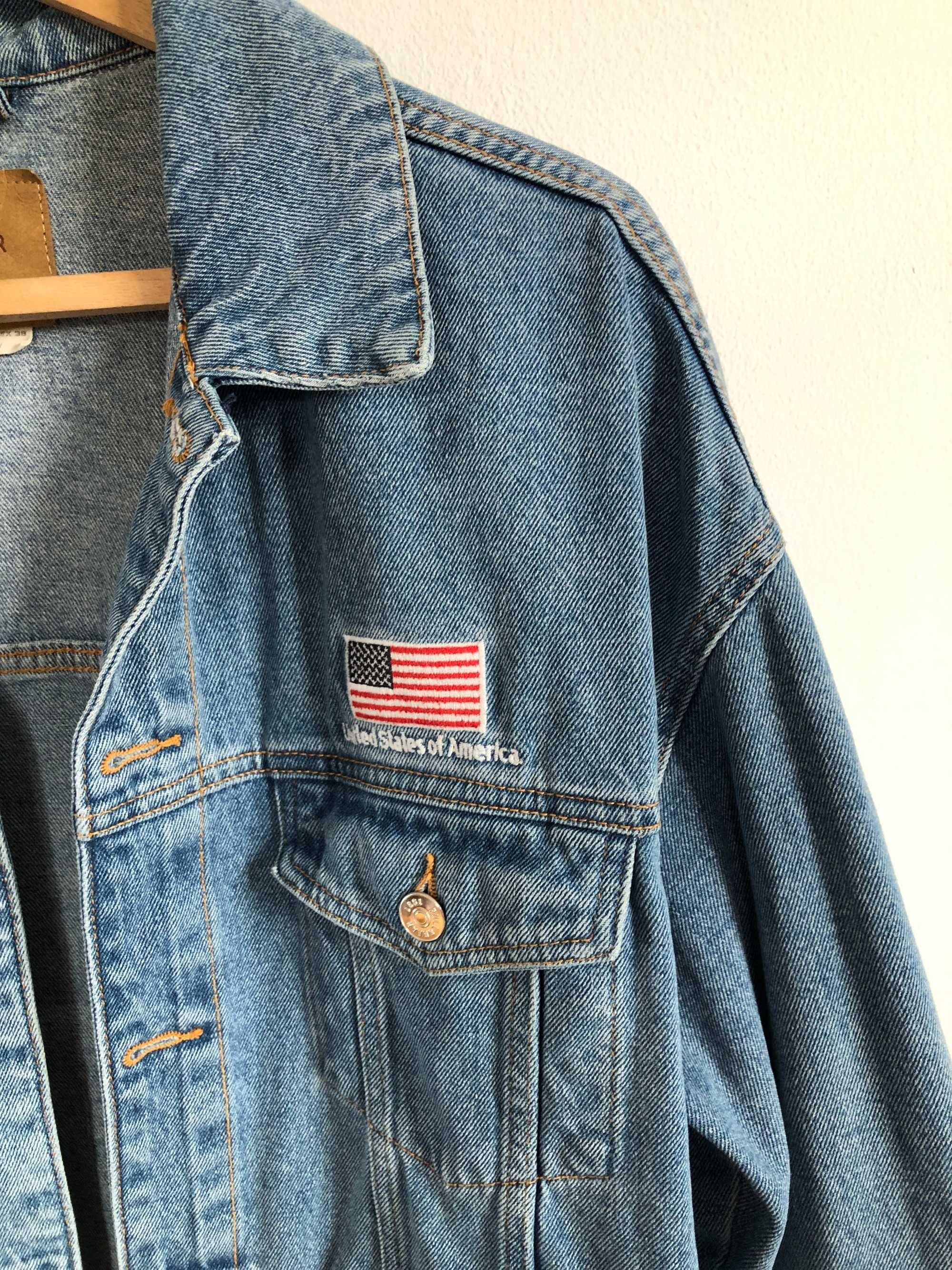 Kurtka jeansowa katana Pull&Bear denim NASA m jeans USA