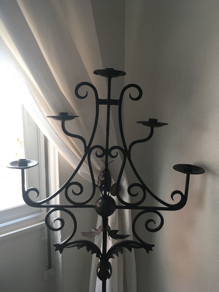 2 candelabros Vintage - Ferro Forjado