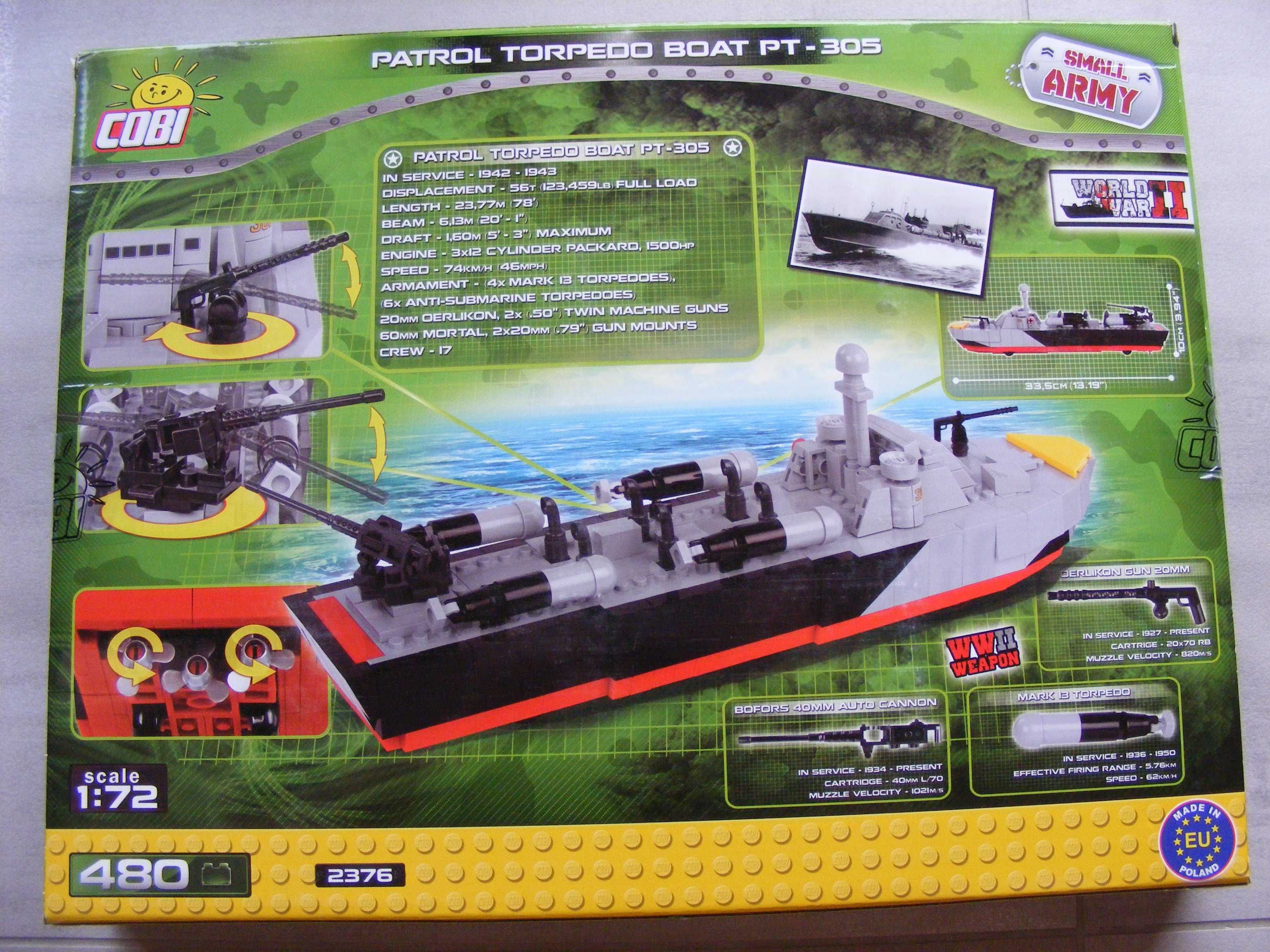 Klocki COBI 2376 Mała Armia Patrol Torpedo Boat PT-305
