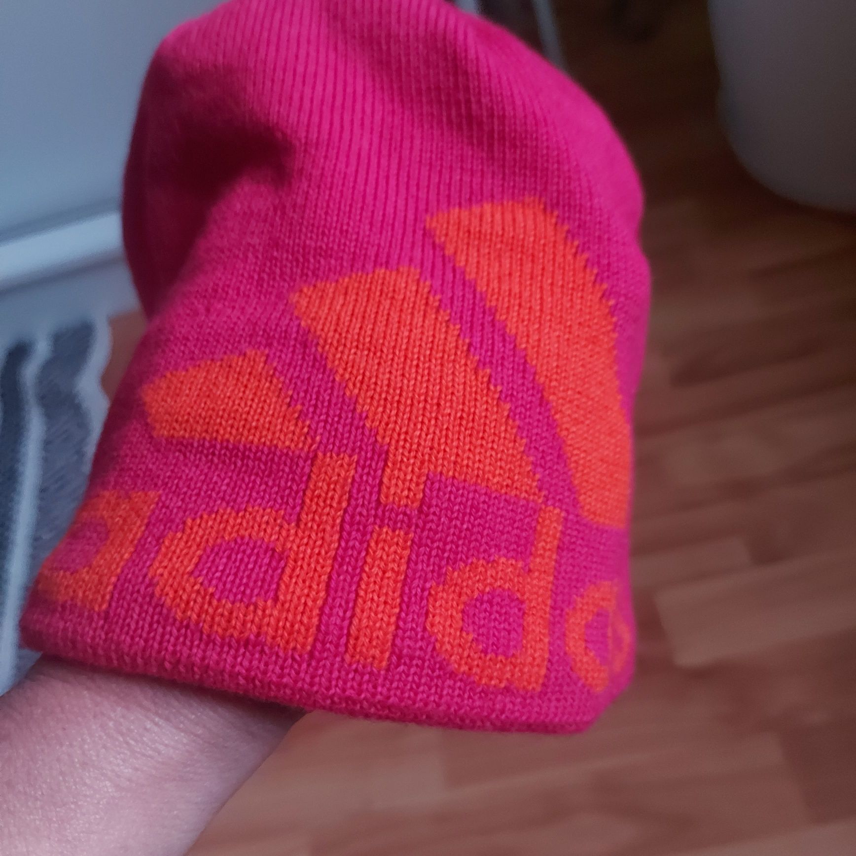 Czapka adidas kolor rozowy