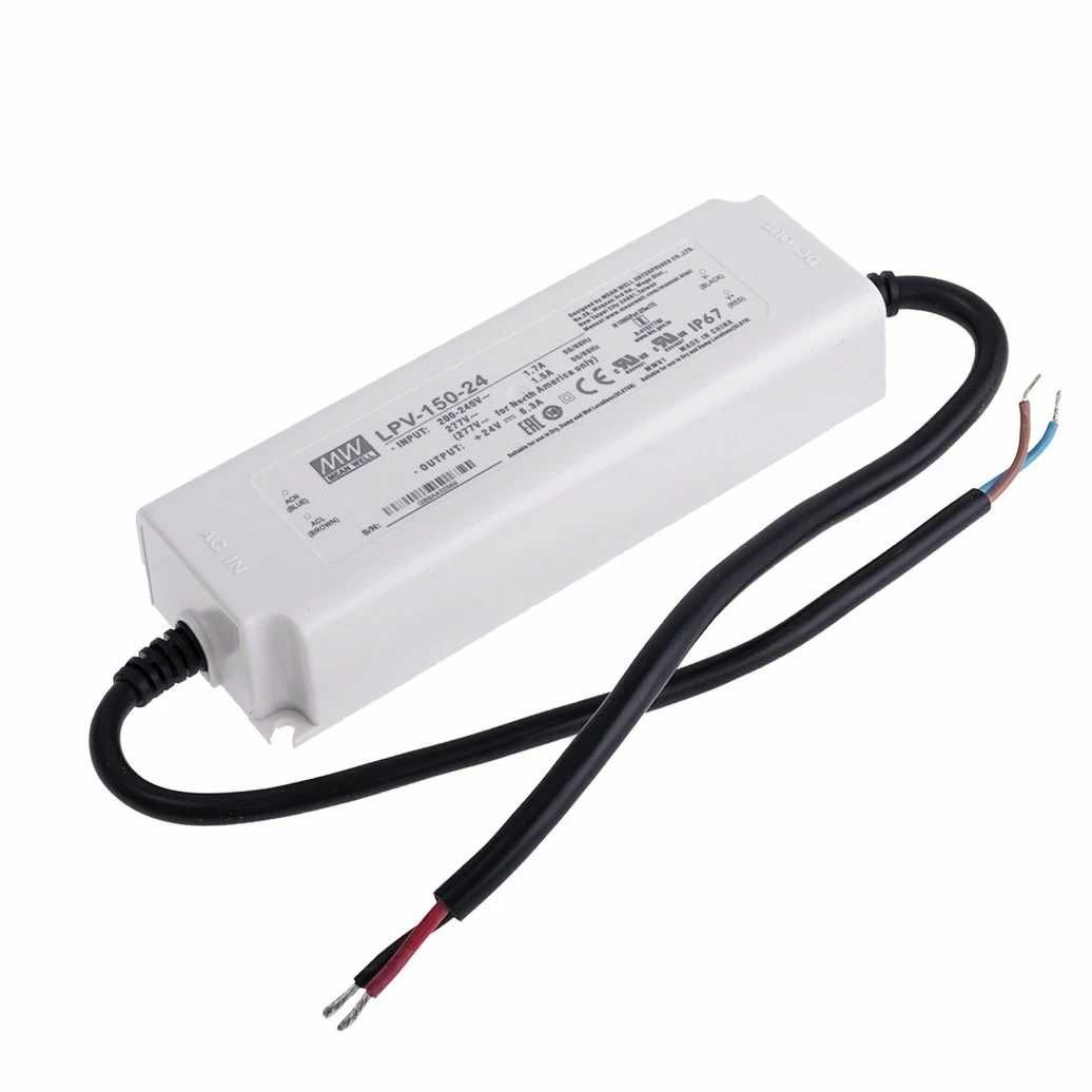 Mean Well 150W 24V 6.3A IP67 LPV-150-24