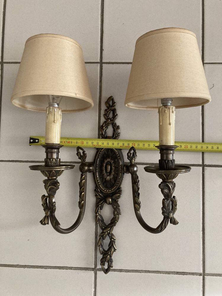 Par de apliques em Bronze