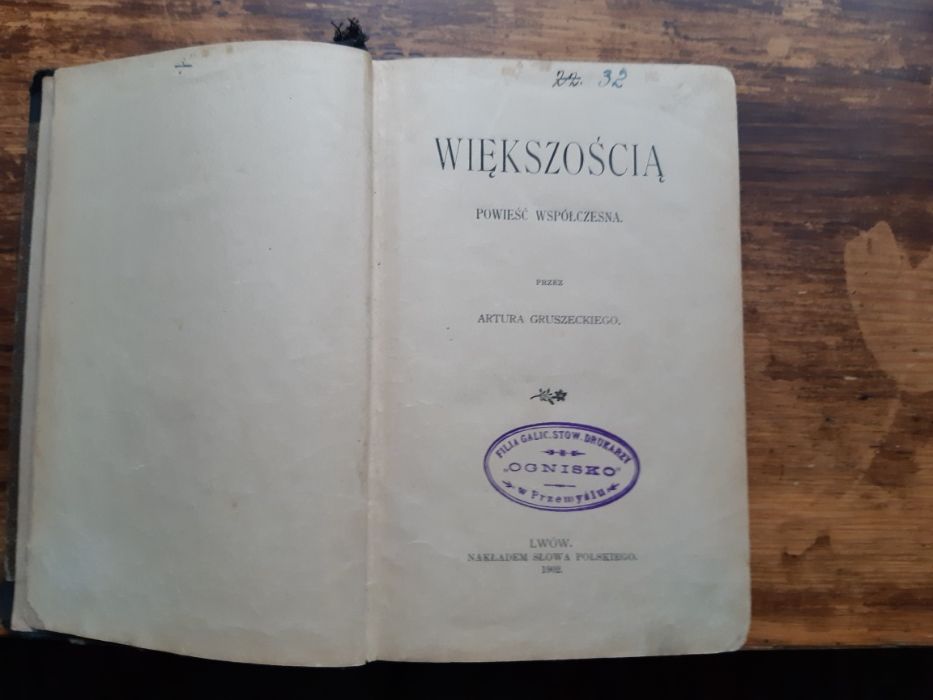 Artur Gruszecki "Większością" Lwów 1902