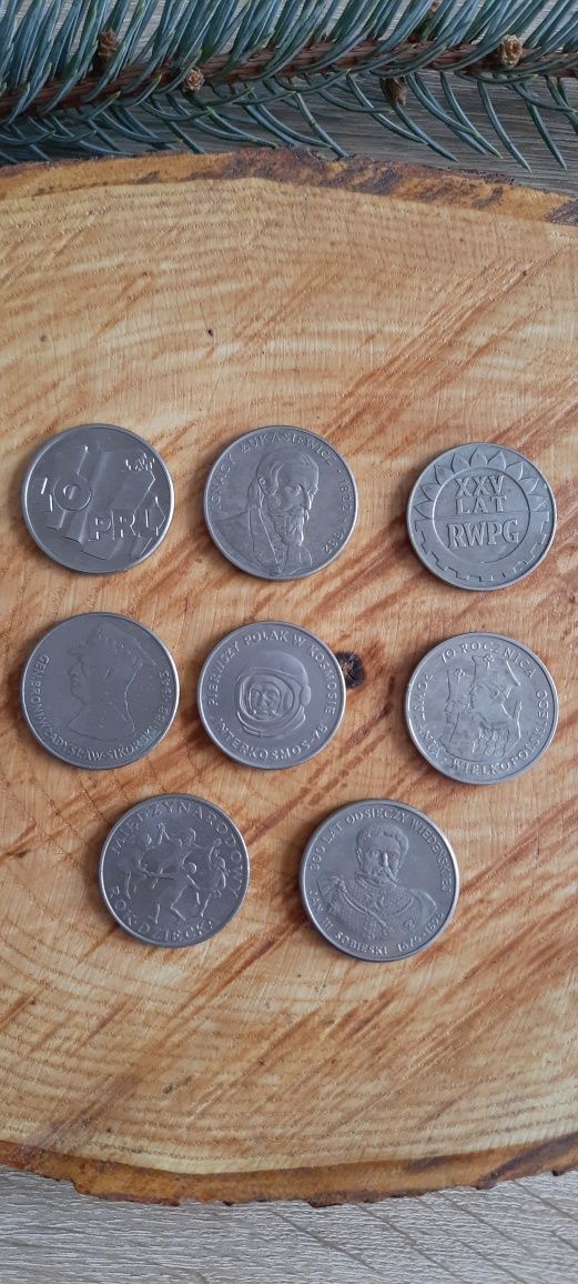 Zestaw 8 monet z PRL monety kolekcjonerskie