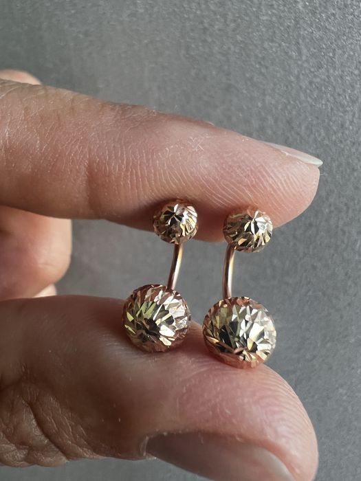 Золотые диорчики 585 проба