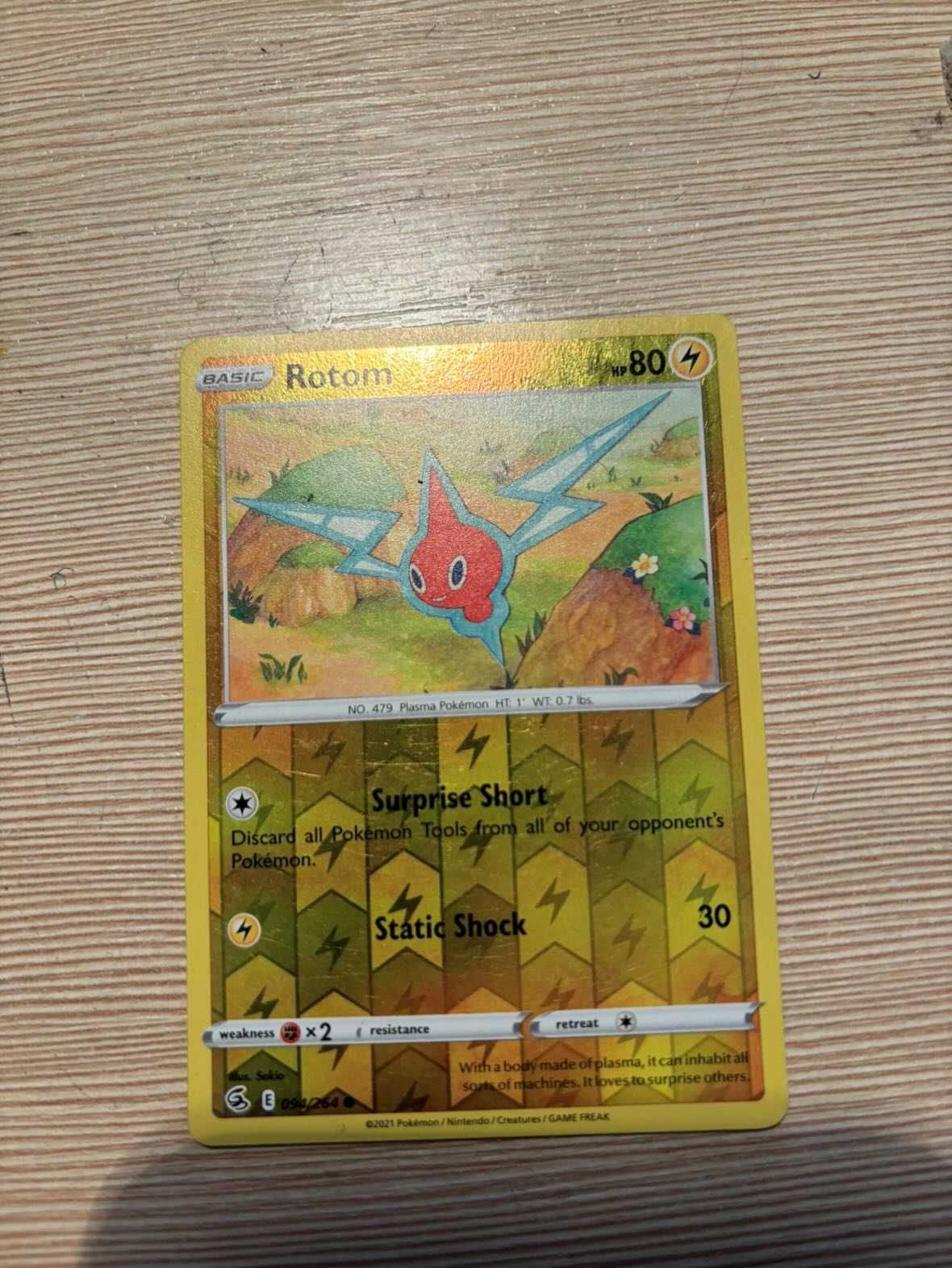 Rotom karta pokemon holo