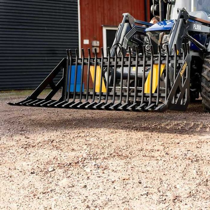 Widły do kamieni 2,0 m, przykręcane mocowanie Euro