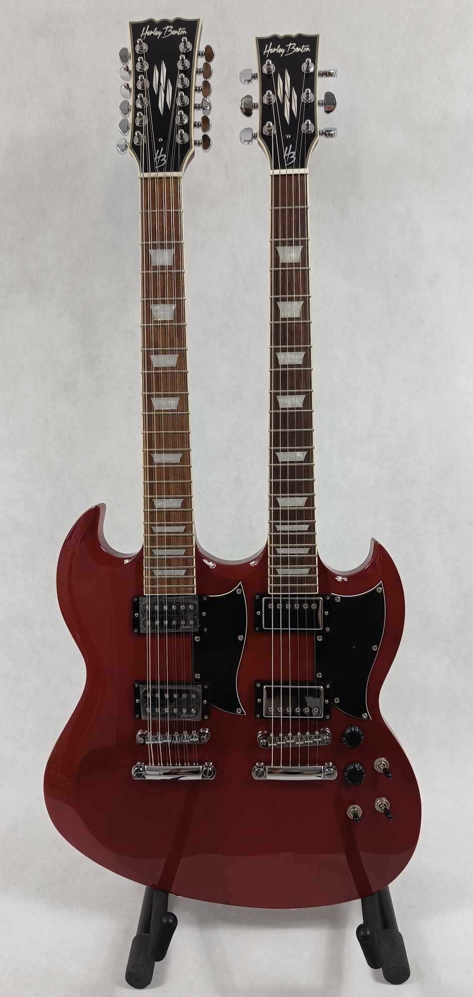 Gitara elektryczna Harley Benton DC-Custom 612 Cherry-typ SG