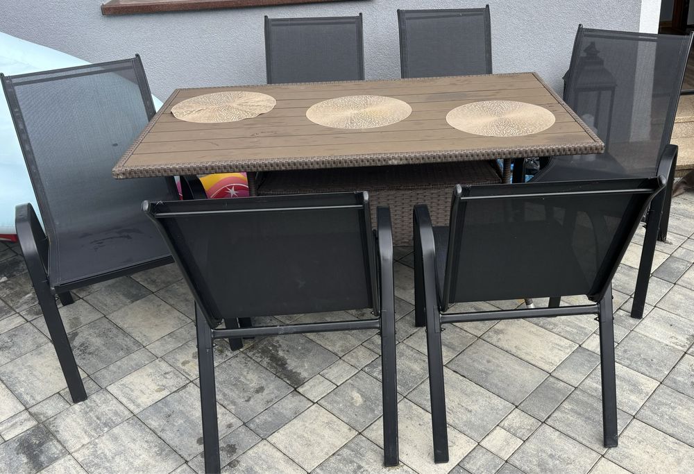 Meble ogrodowe stół+krzesła