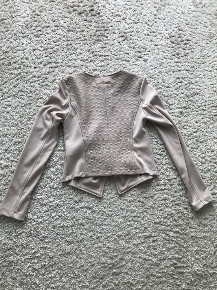 Amisu marynarka/żakiet, rozmiar S/36, krótka, beżowa, elegancka