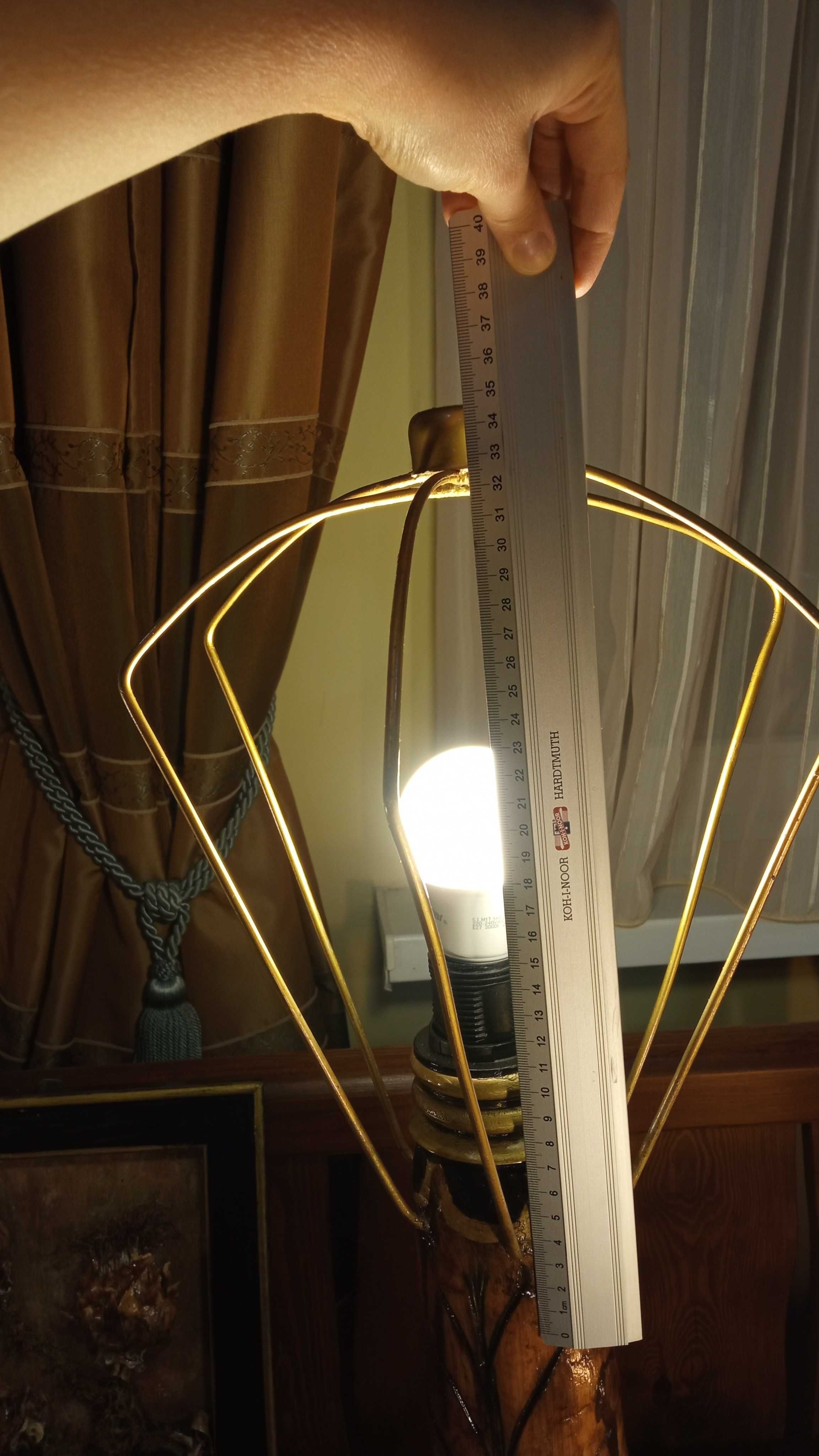 Lampa drewniana rustykalna, hand-made, naturalna