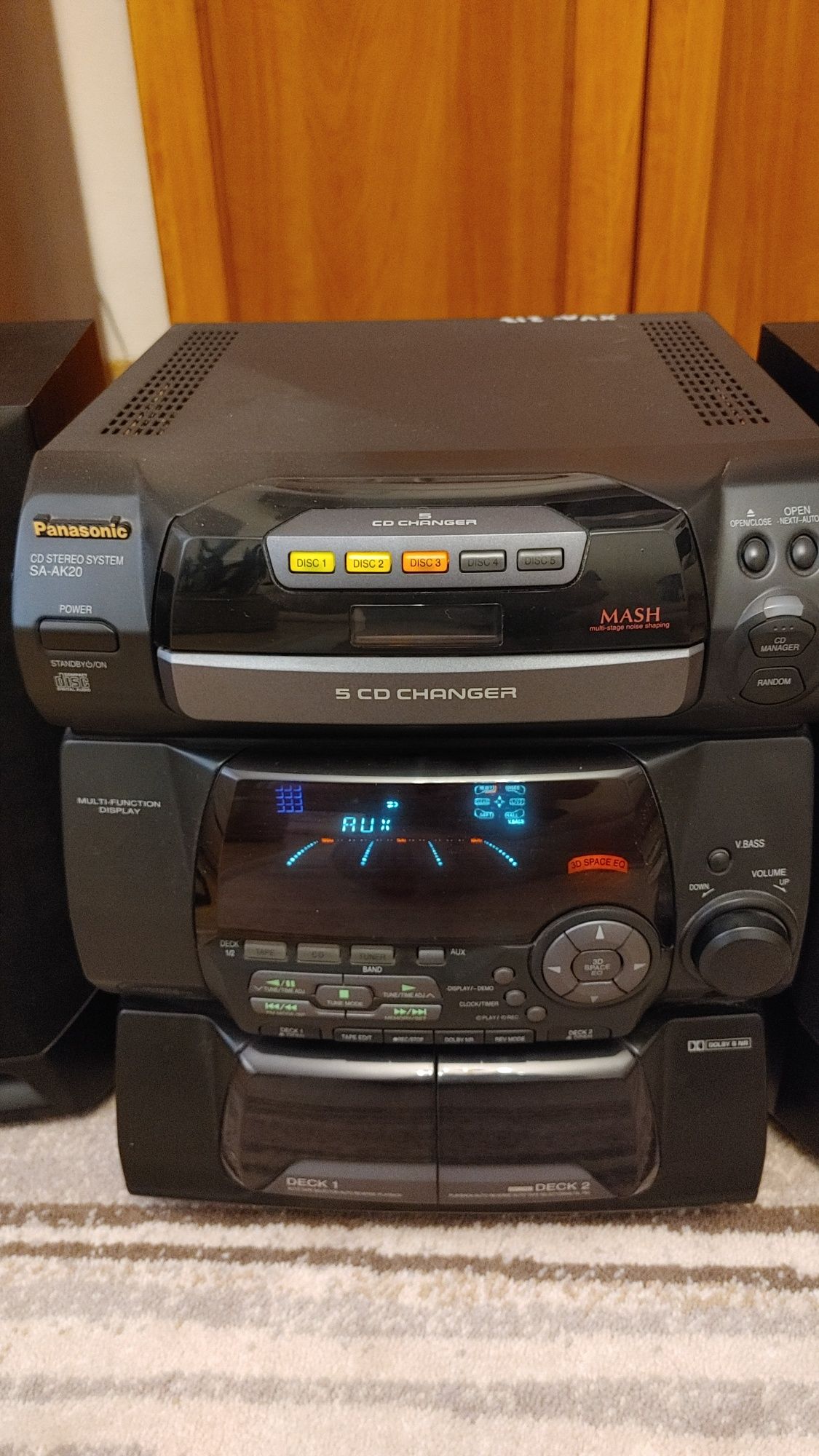 Wieża Panasonic SA AK 20 wysoki model 3D sound