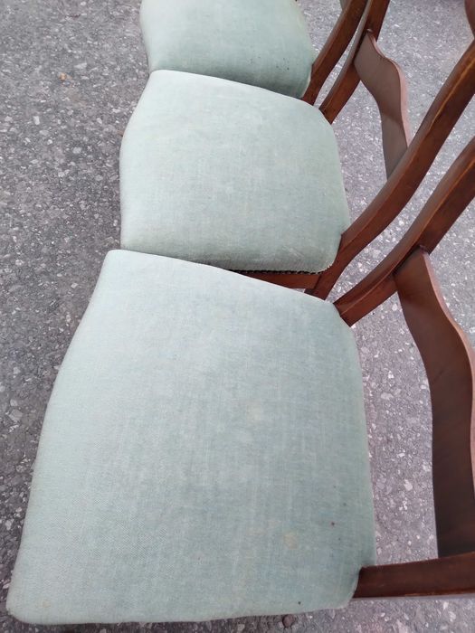 Komplet 6 krzeseł krzesła fornir orzech/mahoń Biedermeier FV DOWÓZ