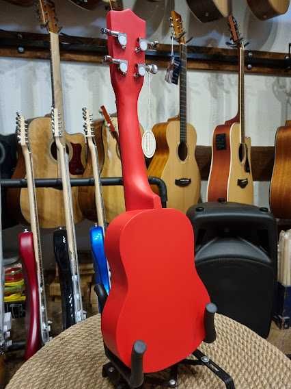 Ever Play Rainbow UC21SM+ Red drewniane ukulele sopranowe UC-21-SM