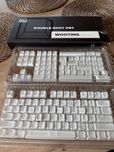 Double Shot PBT keycaps Wooting - Biale