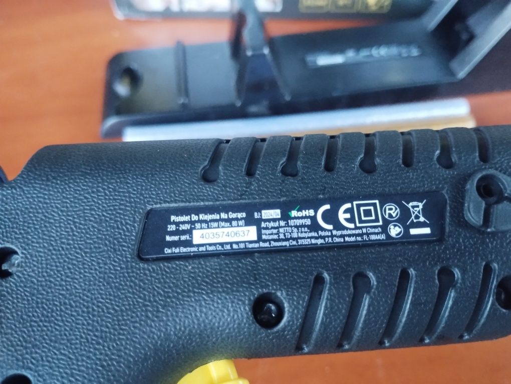 Pistolet do klejenia zestaw nowy masywny