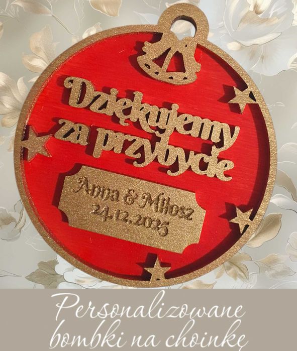 Zawieszki na choinkę jako podziękowania,upominek dla gości,pracowników