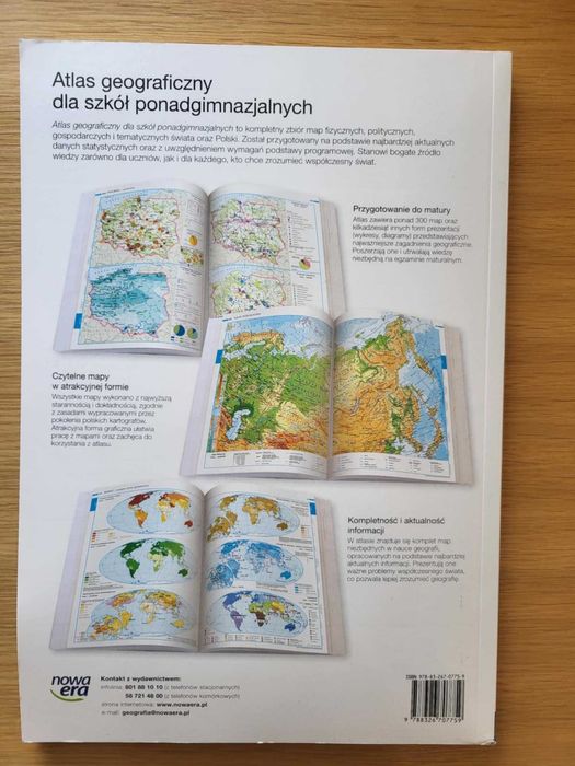 Atlas geograficzny dla szkół ponadgimnazjalnych