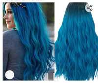 KolorA-Blau MaterialFiber, włókno ludzkie-włosy syntetyczne Rodzaj wło