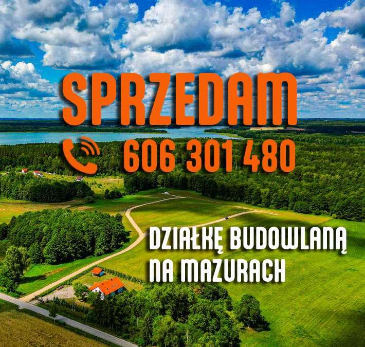 działka na Mazurach 1341m2