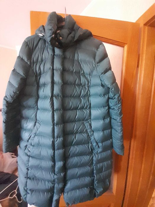 Пуховик зимовий жіночий зелений 52 розмір