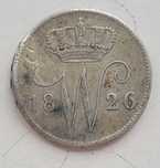 25 Centów. Holandia. 1826. Srebro