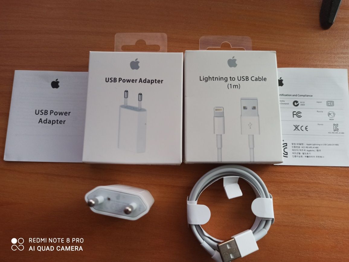 IPhone ładowarka kabel, kostka adapter 5/5s,6/6s, 7/8x xs, xr