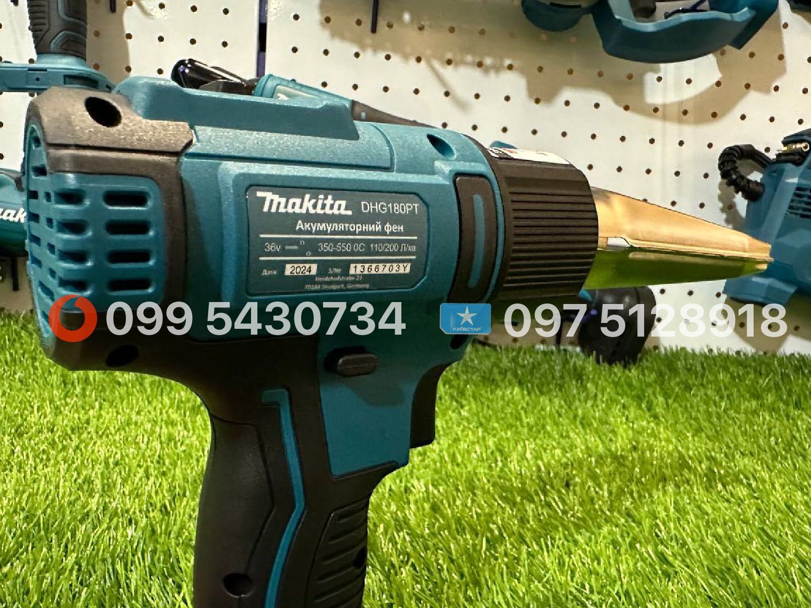 Акумуляторний безщітковий Фен Makita DHG180PT 36 В каркас без АКБ фєн