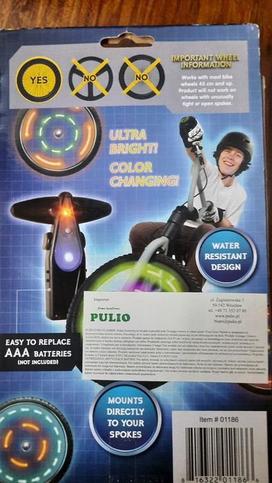 Oświetlenie rowerowe na koła