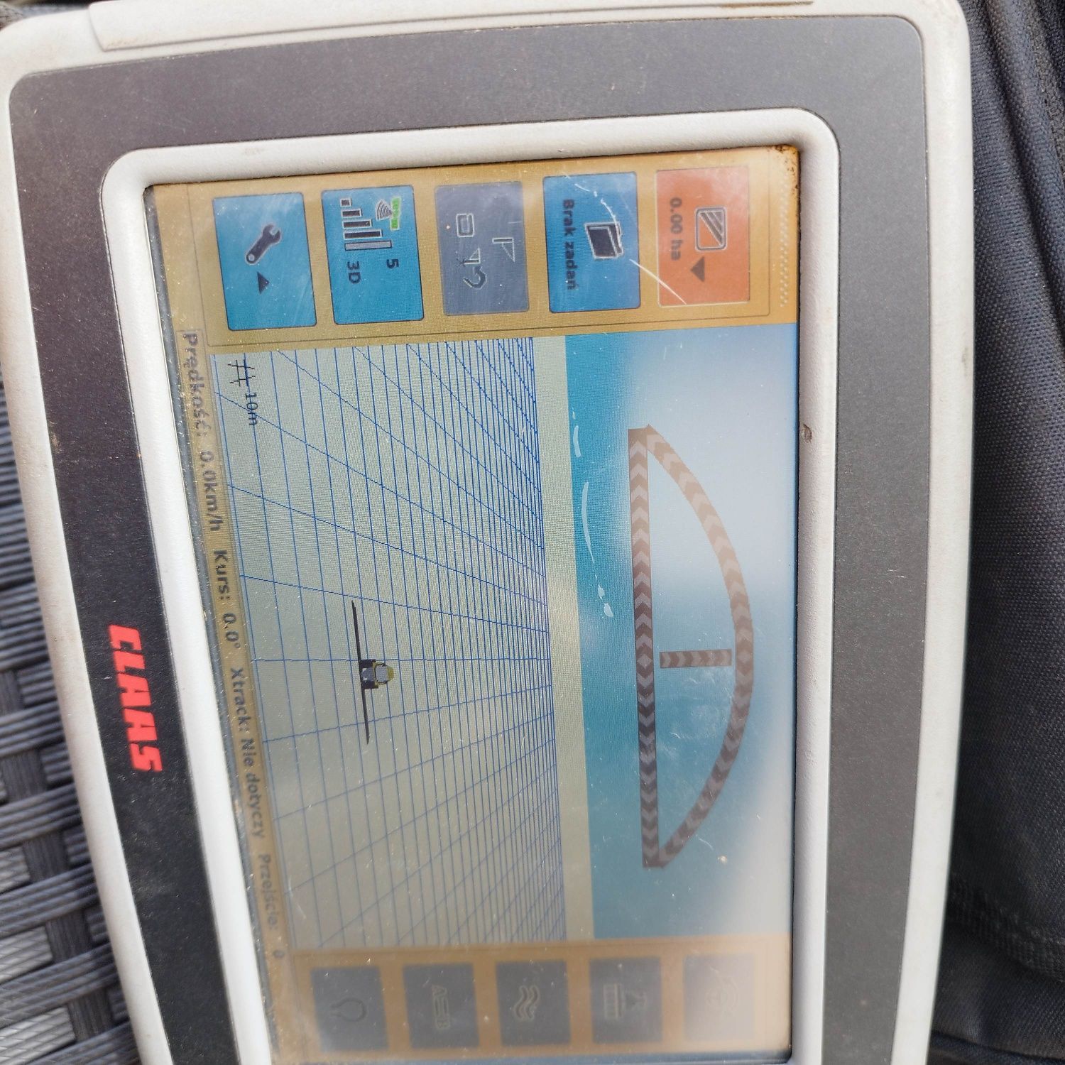 Nawigacja rolnicza jazda rownolegla Claas S7 trimble teejet topcon