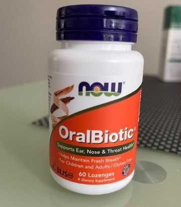 NOW Foods, OralBiotic, 60 льодяників оралбиотик оралбіотик