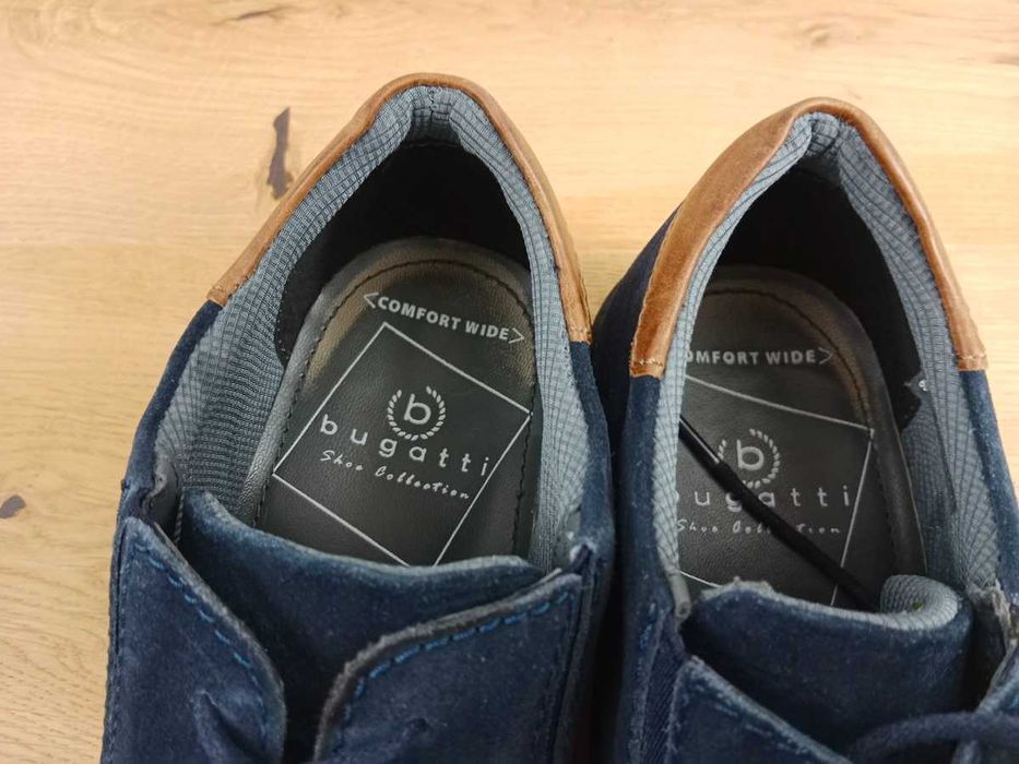 Bugatti, Półbuty, skóra naturalna, rozmiar 40