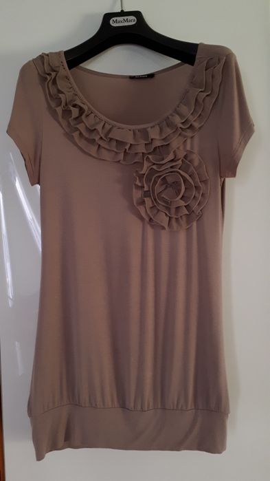 Zestaw 2 tuniki, sukienka, brązowe r. S