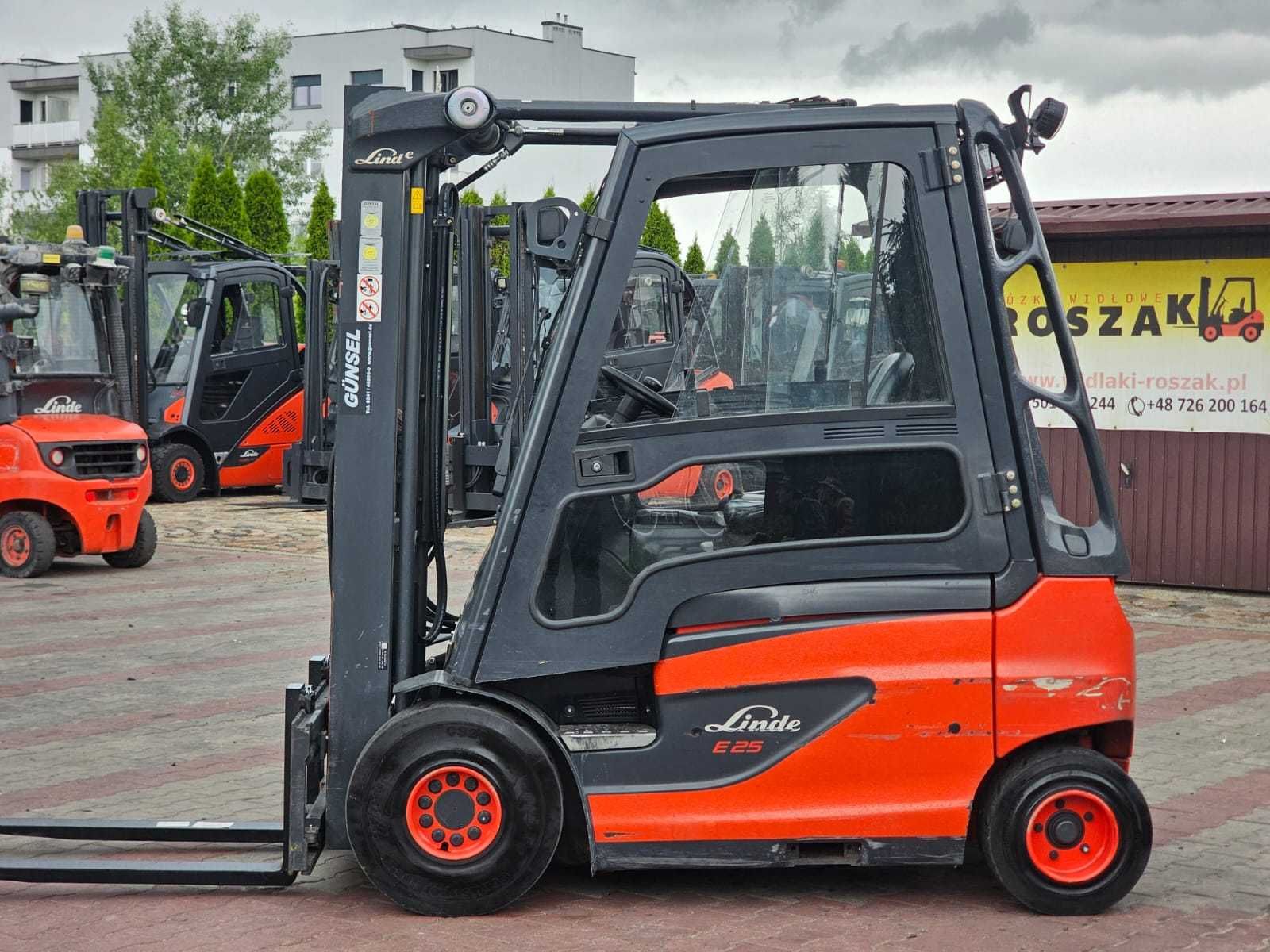 Wózek widłowy Linde E25-01 Elektryczny 2016r. tylko 1803h
