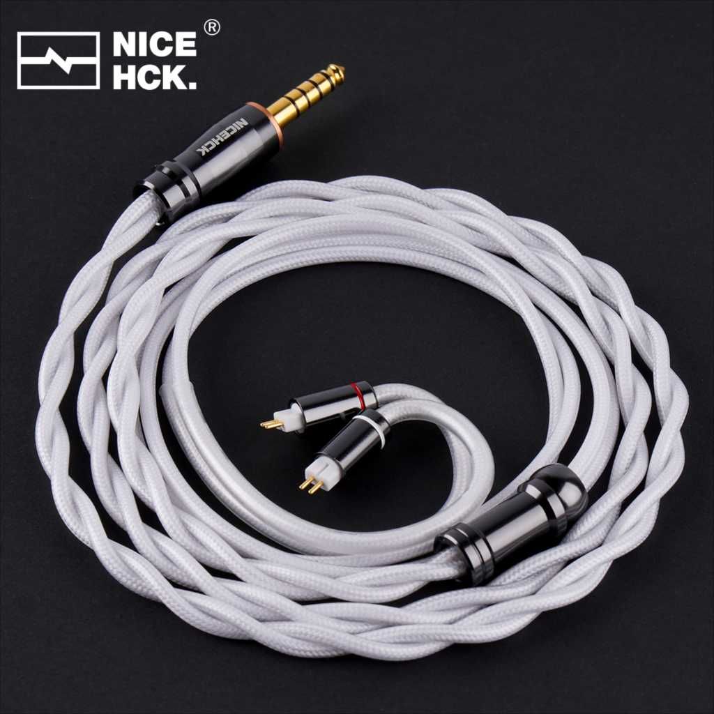 ⇒ NiceHCK SnowWings - сменный кабель для наушников (7N Silver Plated)