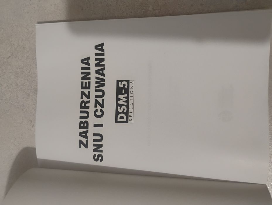 Książka naukowa Zaburzenia snu i czuwania Dsm-5