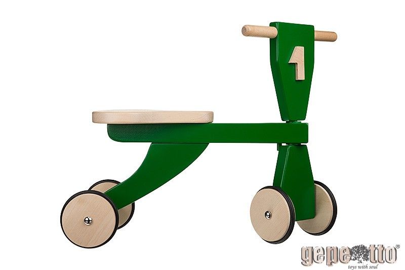 Gepetto rowerek jeździk na kółkach (zielony)
