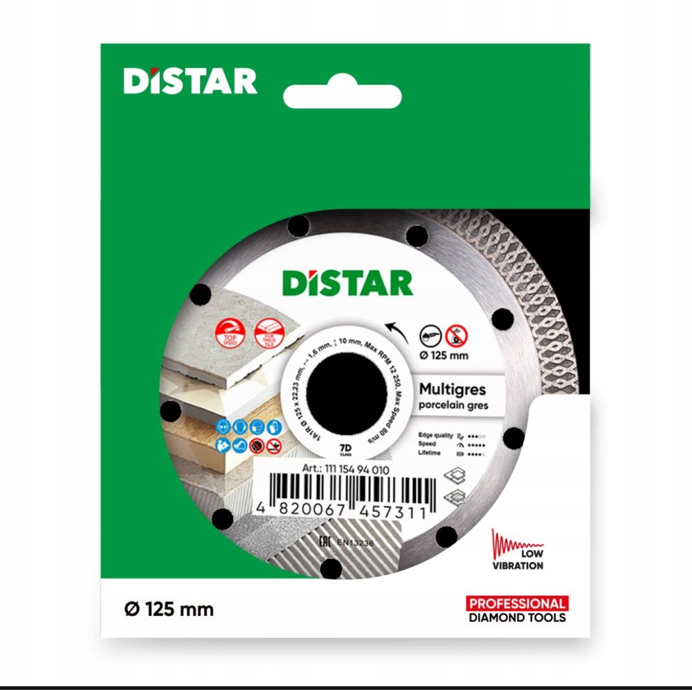 Tarcza diamentowa do gresu DISTAR 125 mm