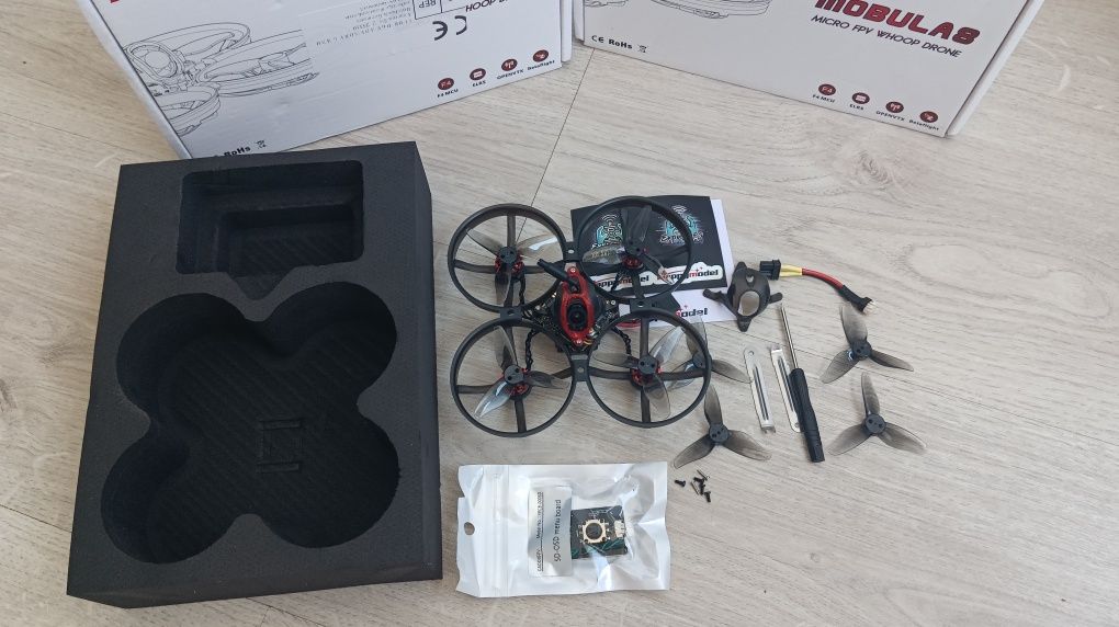 Квадрокоптер Happymodel Mobula8 Micro FPV Whoop 1-2S 85 мм ELRS 2.4 Gh