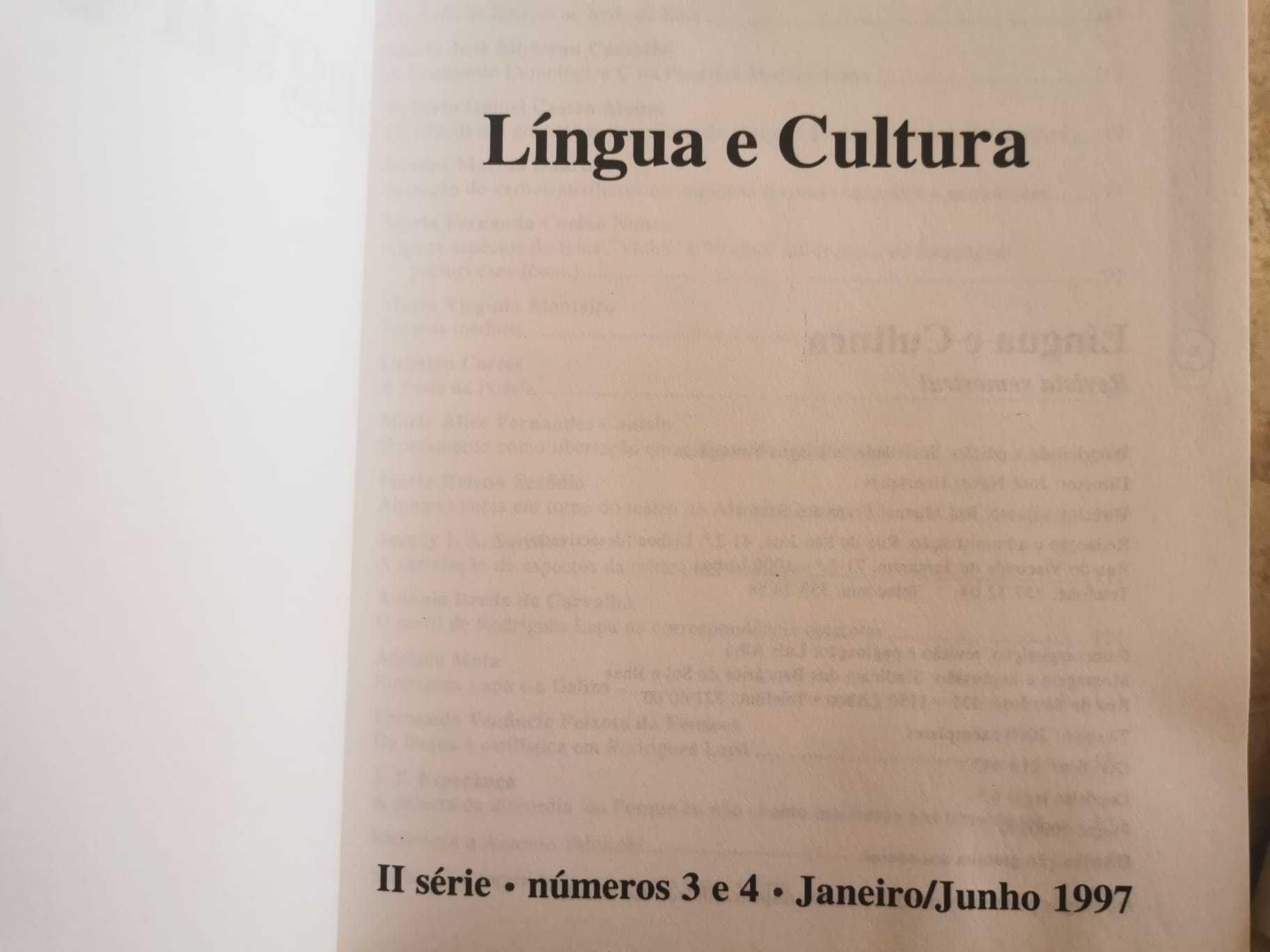 Revistas Língua e Cultura - Nº 1 a 6