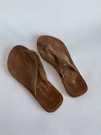 Кожаные шлёпанцы вьетнамки летняя обувь Индия 37 размер