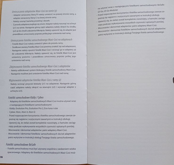 Adaptery do wózka Mutsy Nexo