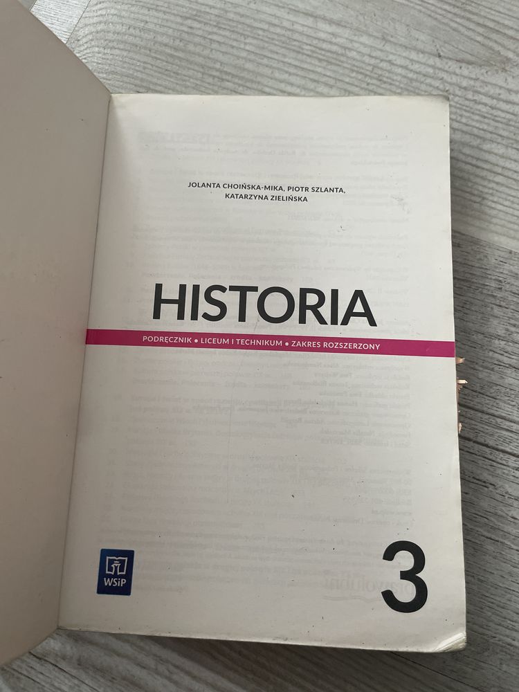 Historia podręcznik liceum i technikum zakres rozszerzony 3 WSiP
