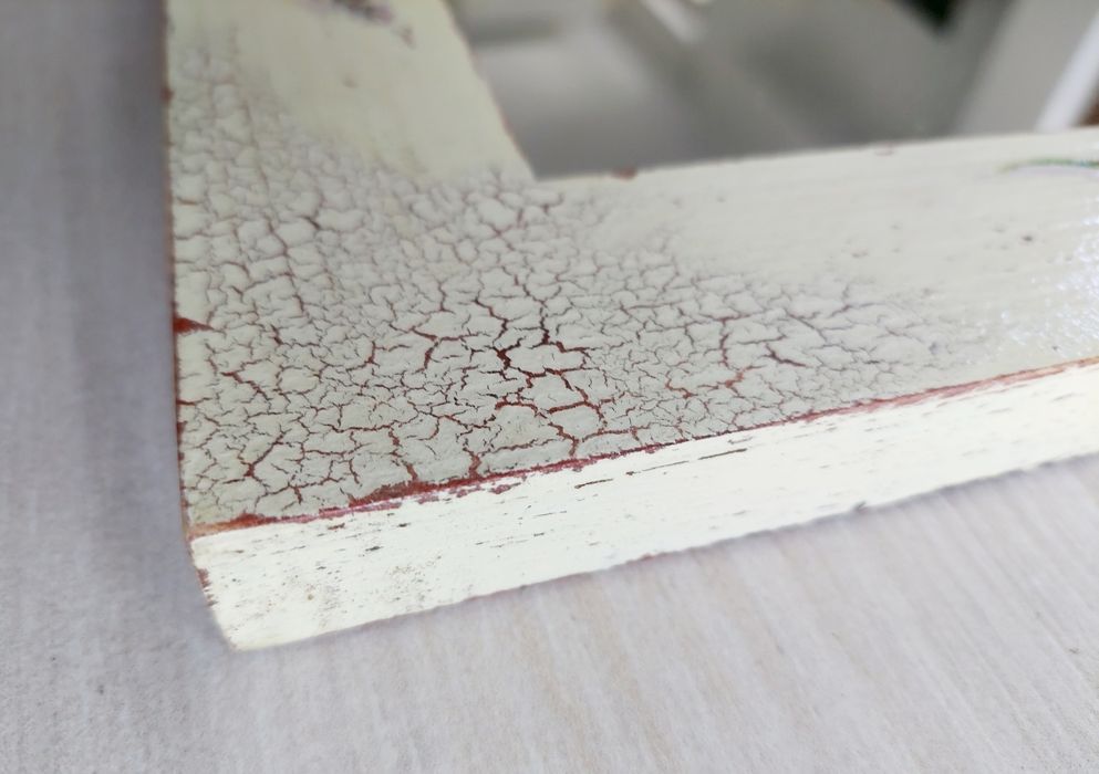 Lustro shabby chic z motywem lawendy