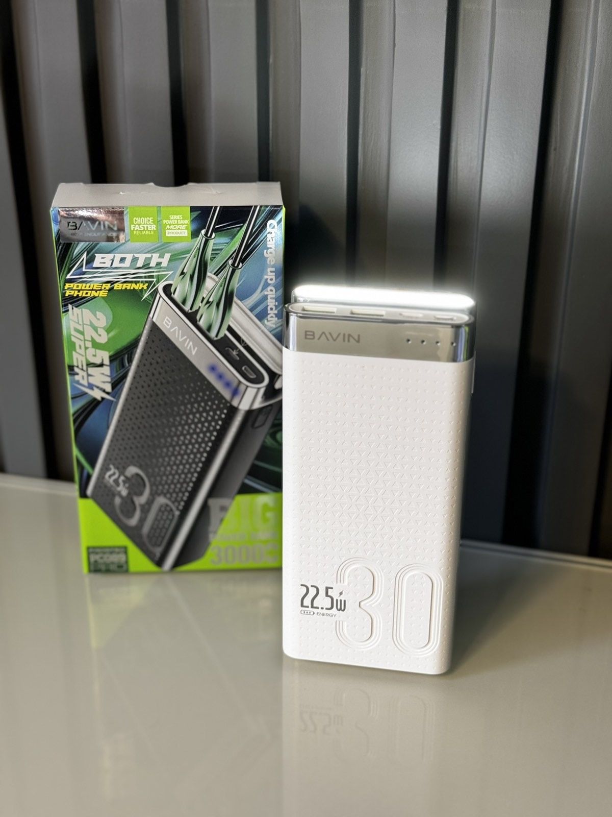 Повер Банк Bavin PC089 PRO 30000mAh 22.5wQC+PD20w(Power Bank 22.5ват)
