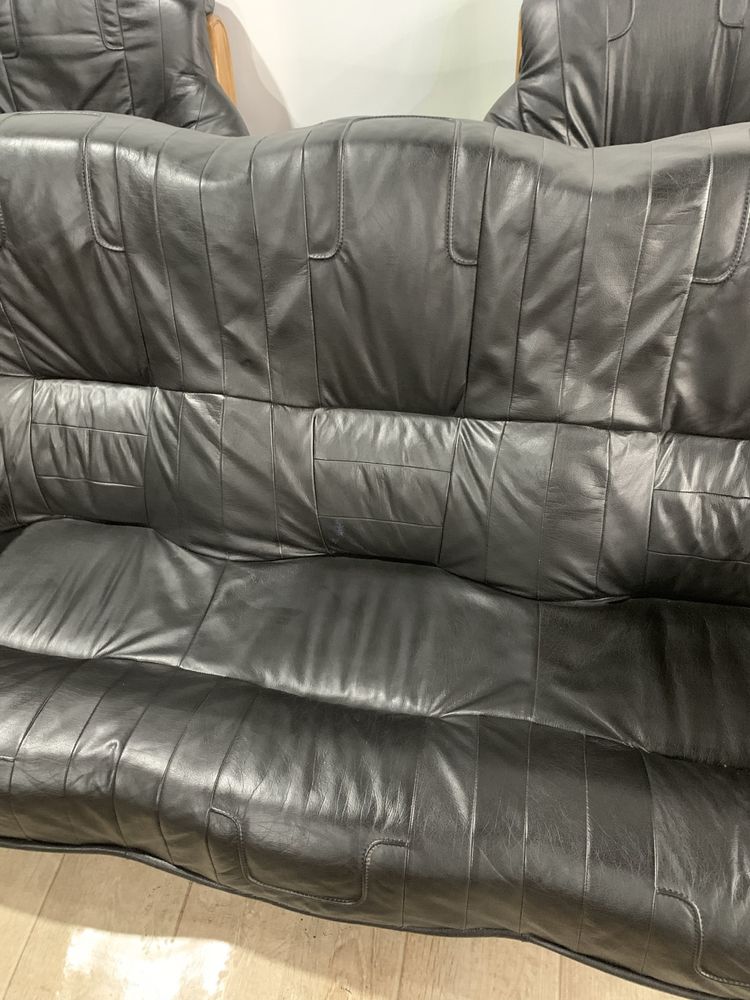 Шкіряний диван 3+2+1, крісло, диван двійка, кожаный диван, кресло
