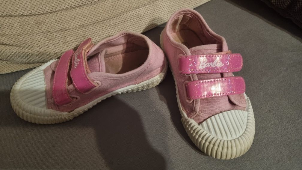 Kapcie buty Barbie trampki r 28 dla dziewczynki rozowe