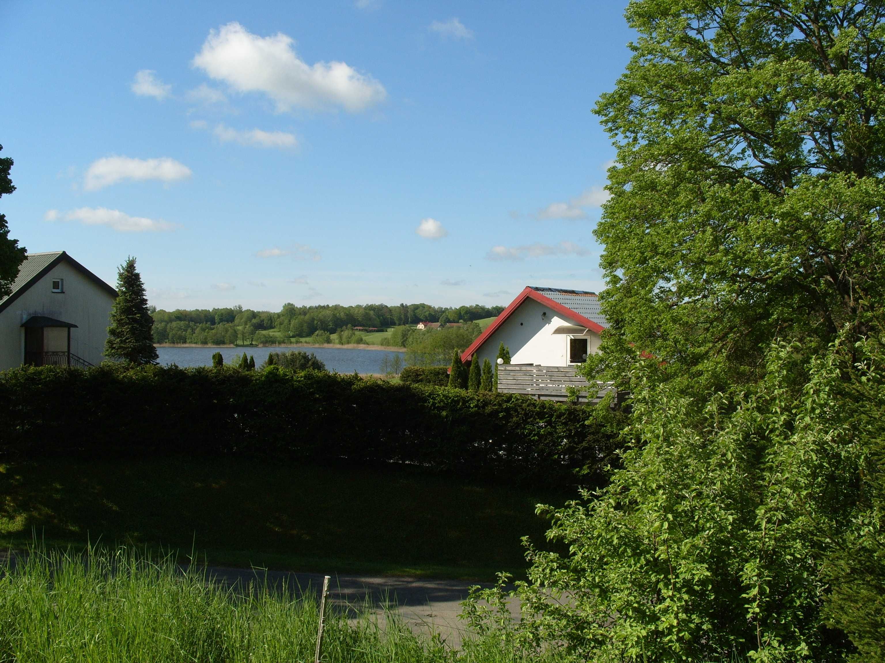 MAZURY Domek 2 nad jeziorem-własna plaża +sprzęt pływający