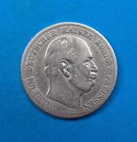Niemcy Cesarstwo, Prusy 2 marki 1876 C, Wilhelm I, srebro 0,900