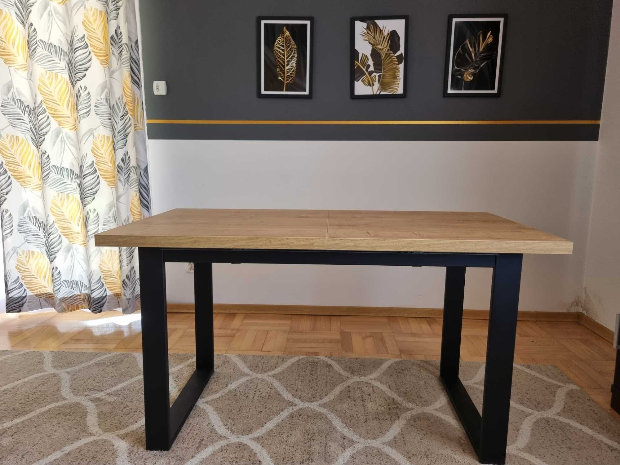 Stół na nogach metalowych typu "RAMKA"